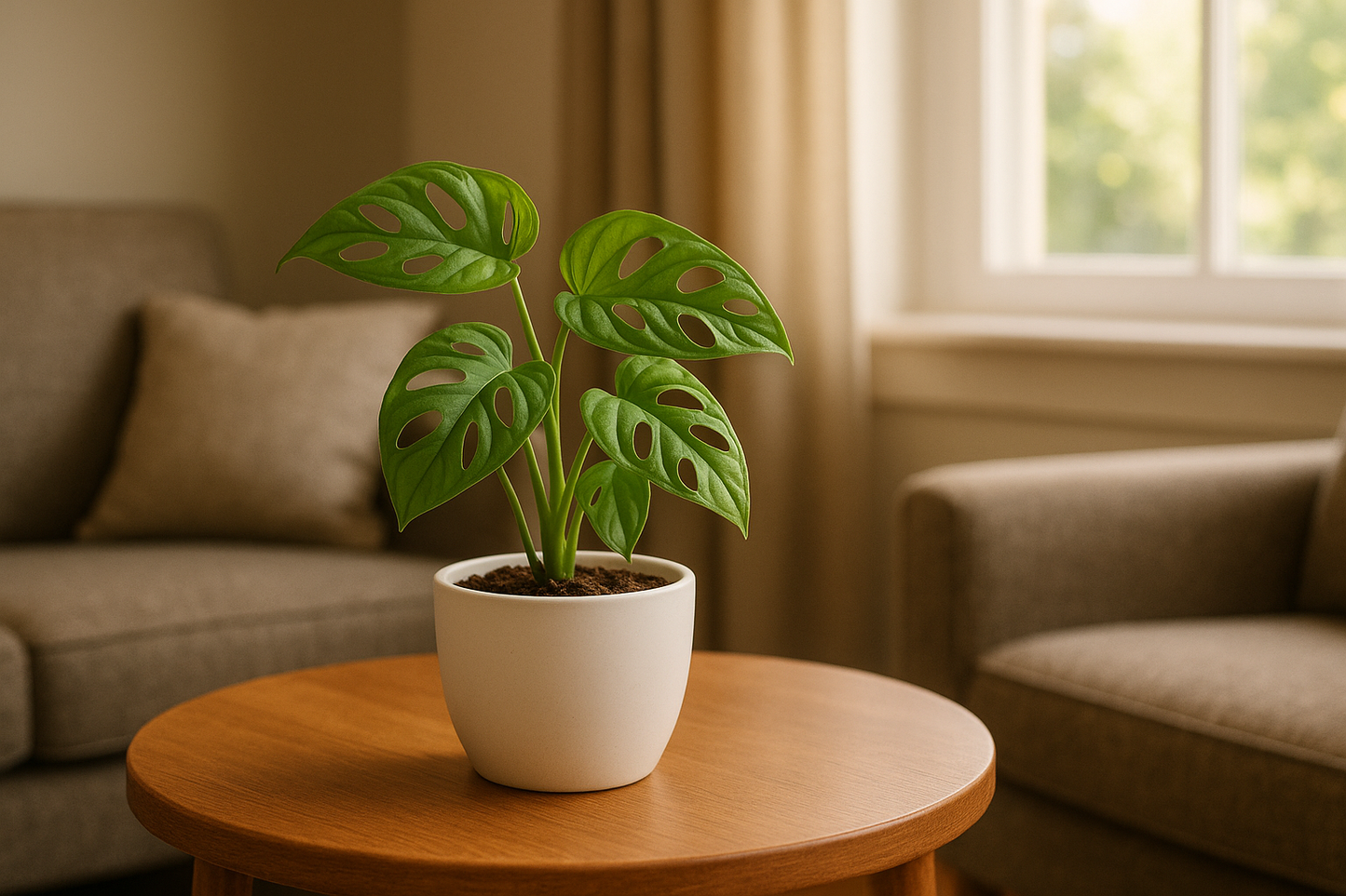I need the Monstera broken heart plant in white pot of size is 5 inches and the plant will be 5 inches keep as usal where the people keeps this plant in home you only suggest this