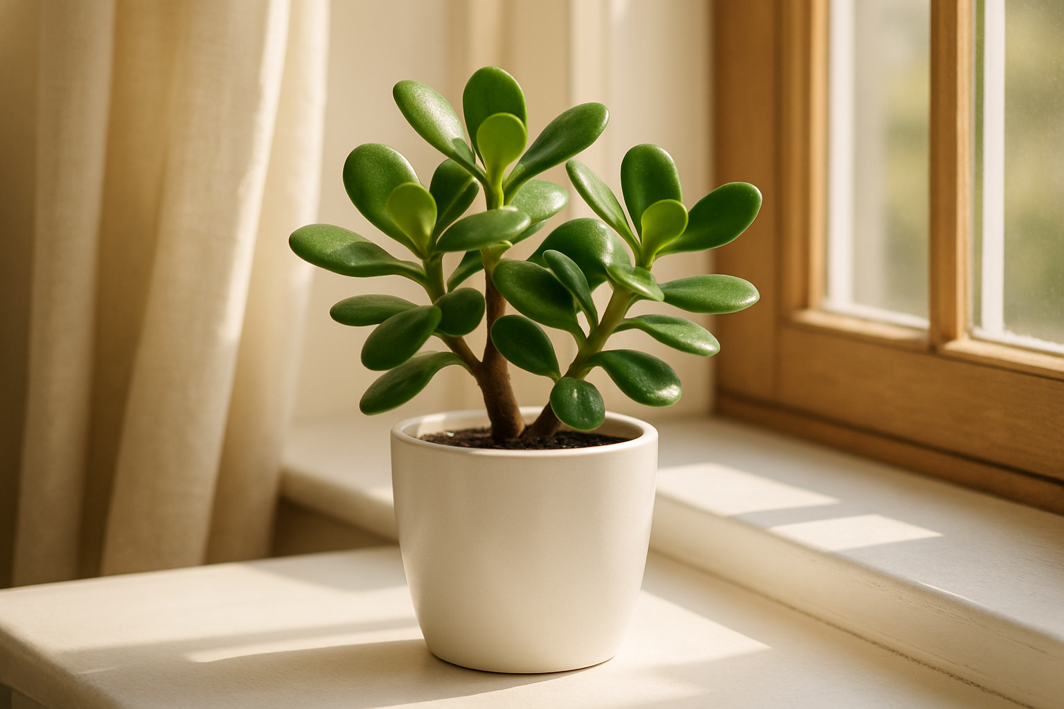 I need the Jade plant in white pot of size is 5 inches and the plant will be 5 inches keep as usal where the people keeps this plant in home you only suggest this 