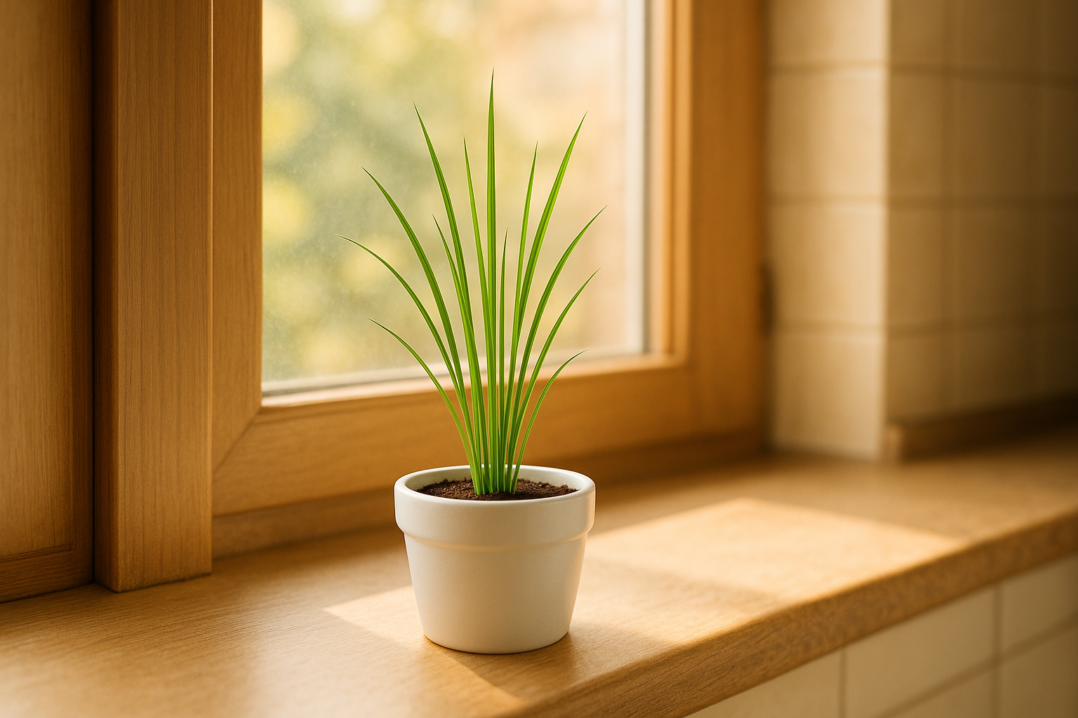 I need the lemon grass plant in white pot of size is 5 inches and the plant will be 5 inches keep in which place this suites the most