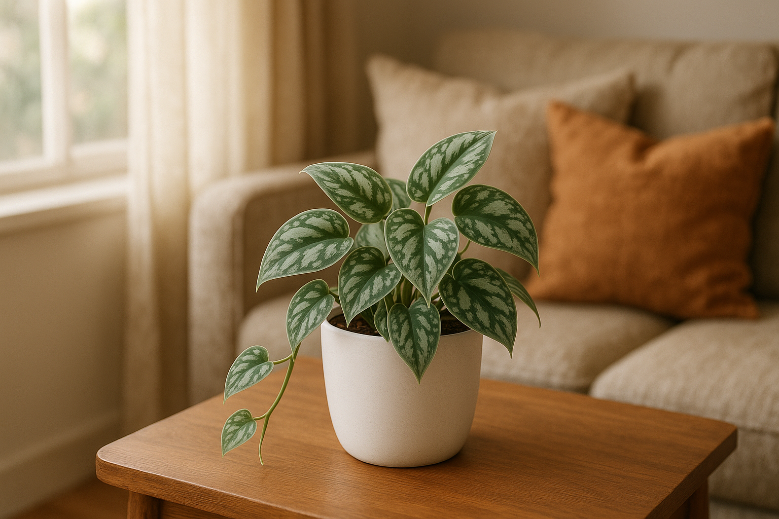 I need the silver money plant in white pot of size is 5 inches and the plant will be 5 inches keep as usal where the people keeps this plant in home you only suggest this 
