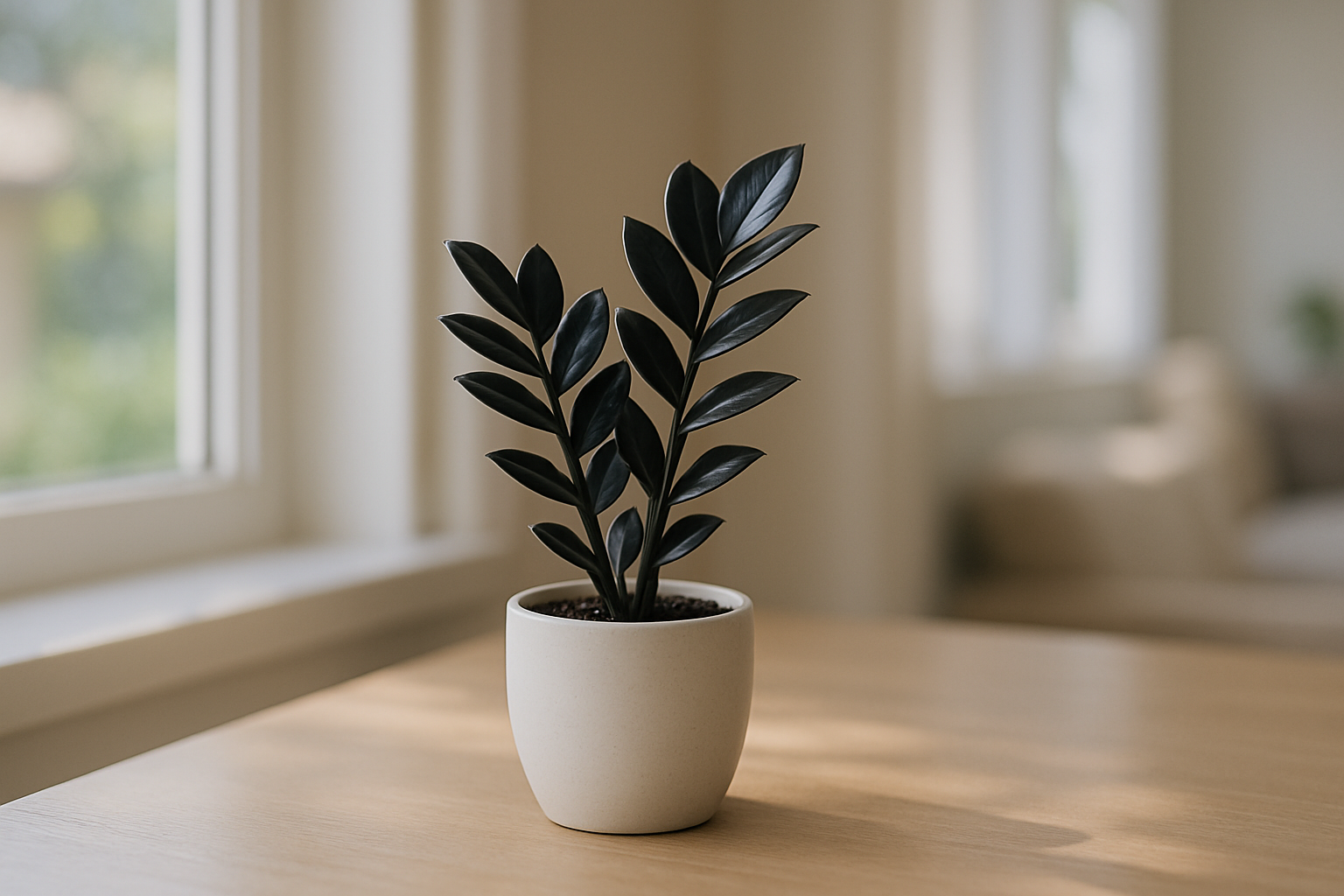 I need this in the table with the white pot of size is 5 inches and also plant should be 5 inhes window side indoor 